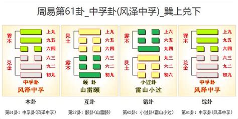 風澤中孚命卦|周易61中孚卦：風澤中孚